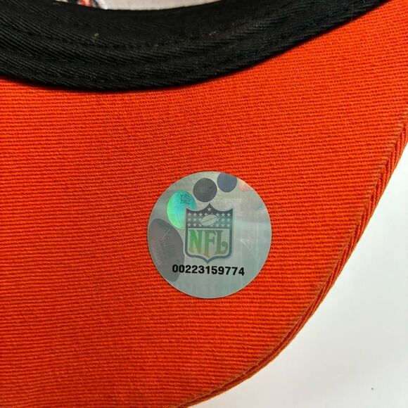 NFL Cincinnati Bengals Adjustable Football Team Hat Tiger Orange White Black Y2K - Picture 9 of 11